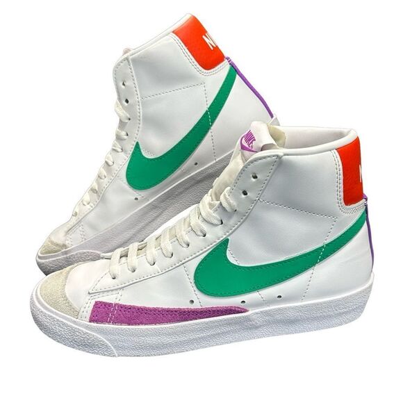 NIKE Blazer Mid '77 Vintage "White/Stadium Green/Picante Red" High top Size 6.5 - Picture 6 of 16